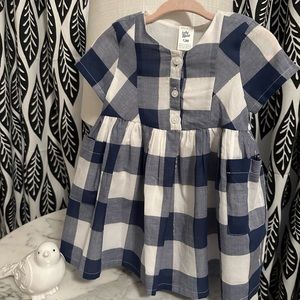 Baby B’Gosh Toddler Dress - Size 12 M - Blue and White Checker Pattern